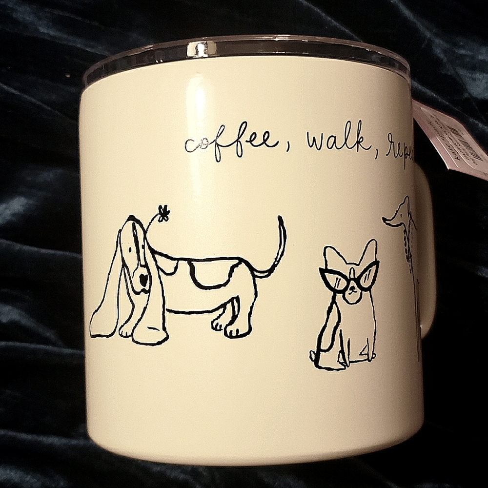 💥BUY 2 GET 1 FREE  Kate Spade Dog Party Stainless Stell 16oz Insulated Tum… - Picture 5 of 5